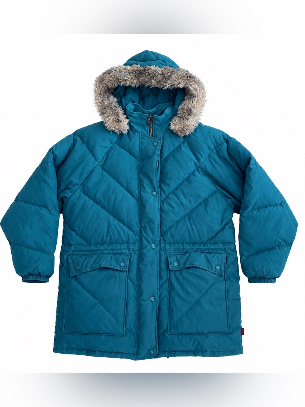 Woolrich Women’s L Goose Down Puffer Coat Teal